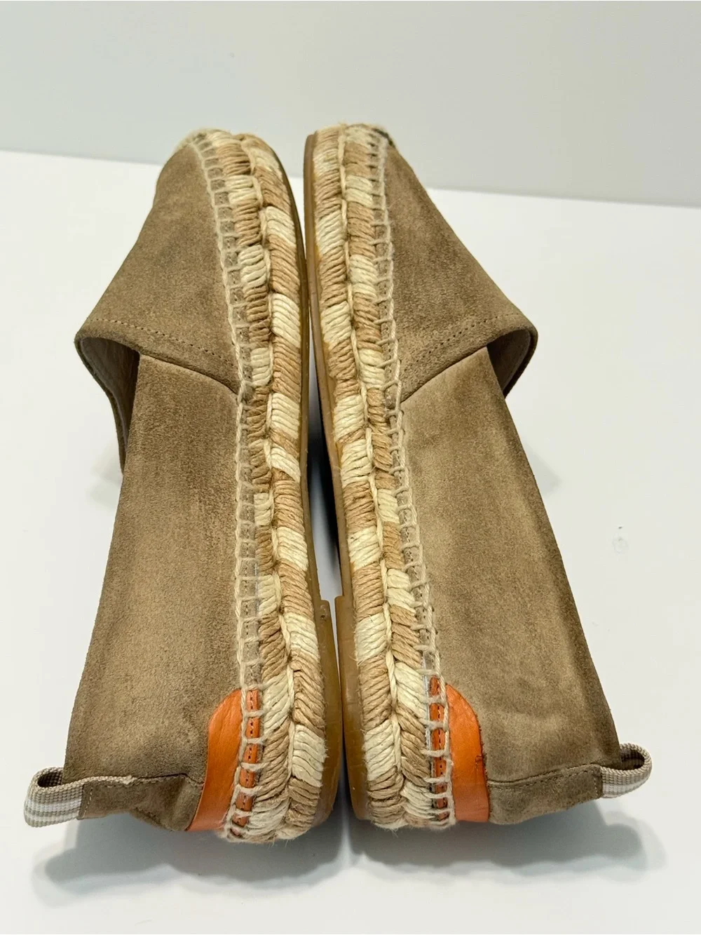 Rag & Bone Suede Leather Flats Espadrille Slip-On Tan Neutral Women Size 7